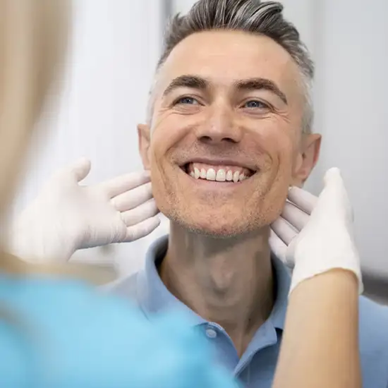 close up doctor checking man copy